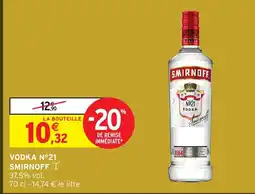 Intermarché Hyper SMIRNOFF Vodka n°21 offre