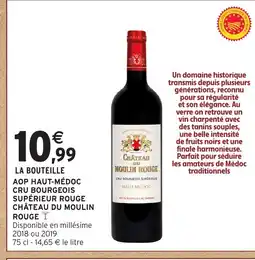 Intermarché Hyper CHÂTEAU DU MOULIN ROUGE Aop haut-médoc cru bourgeois supérieur rouge offre