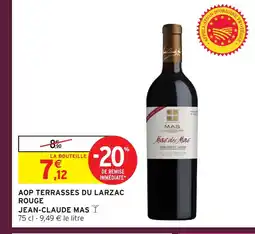Intermarché Hyper JEAN-CLAUDE MAS Aop terrasses du larzac rouge offre