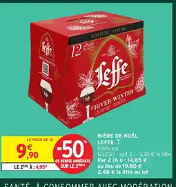 Intermarché Hyper LEFFE Bière de noël offre