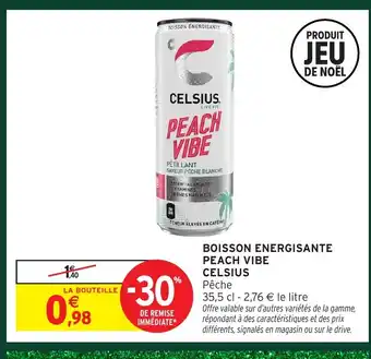 Intermarché Hyper CELSIUS Boisson energisante peach vibe offre