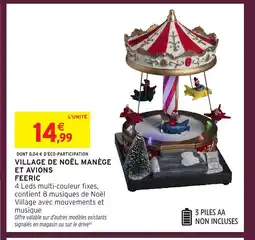 Intermarché Hyper FEERIC Village de noël manège et avions offre