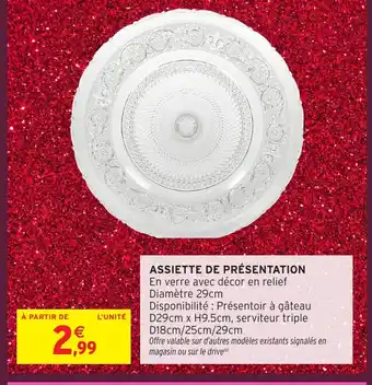 Intermarché Hyper Assiette de présentation offre