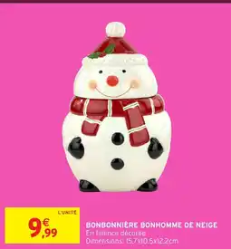 Intermarché Hyper Bonbonnière bonhomme de neige offre