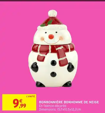 Intermarché Hyper Bonbonnière bonhomme de neige offre