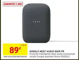 Intermarché Hyper Google nest audio noir fr offre