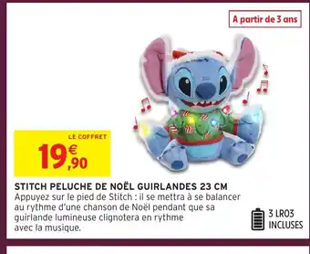 Intermarché Hyper Stitch peluche de noël guirlandes offre