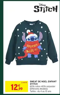 Intermarché Hyper Sweat de noel enfant offre