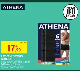 Intermarché Hyper ATHENA Lot de 6 boxers offre