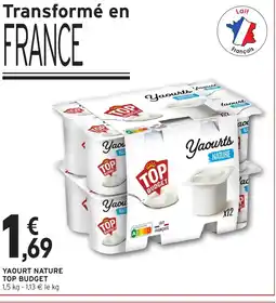Intermarché Hyper TOP BUDGET Yaourt nature offre