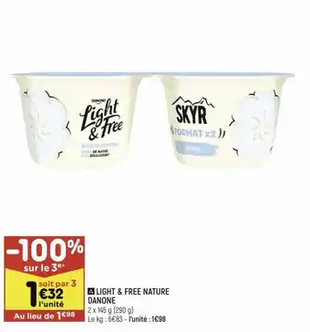 Light & free nature danone