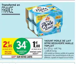 Intermarché Hyper YOPLAIT Yaourt perle de lait offre découverte vanille offre