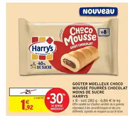 Intermarché Hyper HARRYS Goûter moelleux choco mousse fourrés chocolat moins de sucre offre