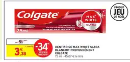 Intermarché Hyper COLGATE Dentifrice max white ultra blanchit profondément offre