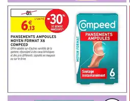 Intermarché Hyper COMPEED Pansements ampoules moyen format x6 offre
