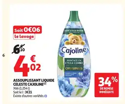 Auchan Assouplissant liquide celeste offre
