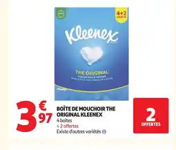 Auchan KLEENEX Boîte de mouchoir the original offre