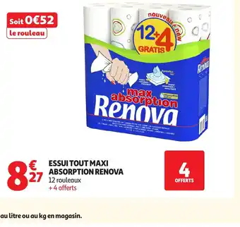Auchan RENOVA Essui tout maxi absorption offre