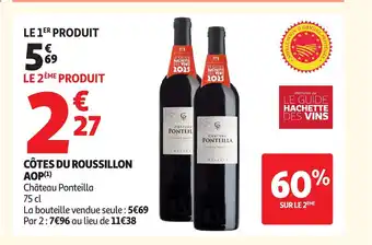 Auchan Côtes du roussillon aop offre