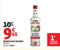 Auchan OLD NICK Rhum blanc offre