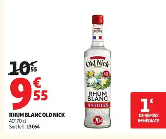 Auchan OLD NICK Rhum blanc offre