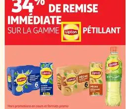 Auchan LIPTON Sur la gamme pétillant offre