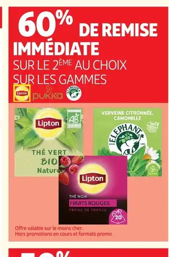 Auchan LIPTON Sur les gammes offre