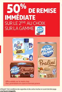 Auchan MONT BLANC Sur la gamme offre