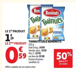 Auchan BÉNENUTS Twinuts salé offre
