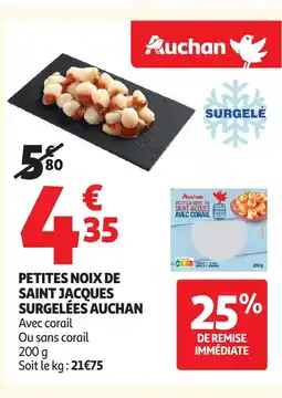 Auchan AUCHAN Petites noix de saint jacques surgelées offre