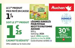 Auchan AUCHAN Légumes surgelés pour potage recette d'automne offre