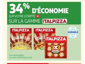 Auchan ITALPIZZA Sur la gamme offre