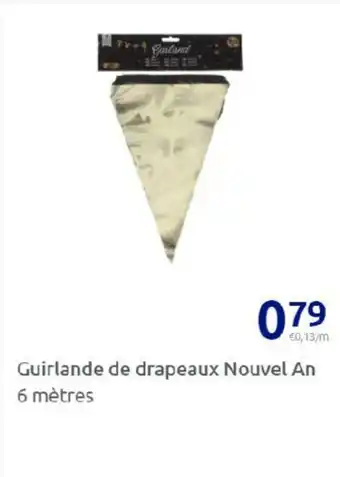 Action Guirlande de drapeaux nouvel an 6 mètres offre