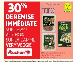 Auchan AUCHAN Sur la gamme very veggie offre