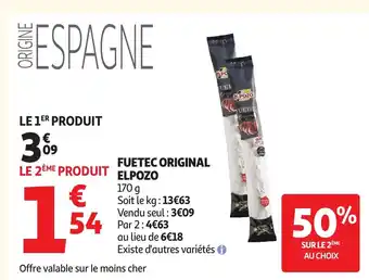Auchan ELPOZO Fuetec original offre