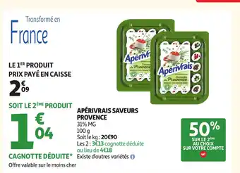Auchan APÉRIVRAIS Saveurs provence offre