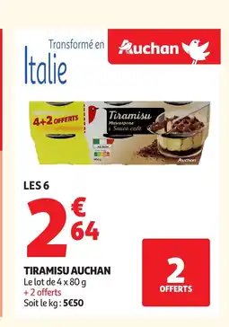 Auchan AUCHAN Tiramisu offre