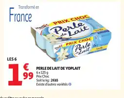 Auchan Perle de lait de yoplait offre