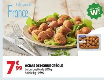 Auchan Acras de morue créole offre