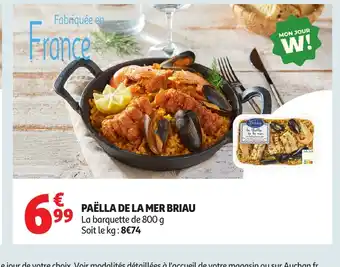 Auchan Paëlla de la mer briau offre