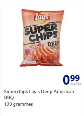 Action Superchips lay's deep american BBQ offre