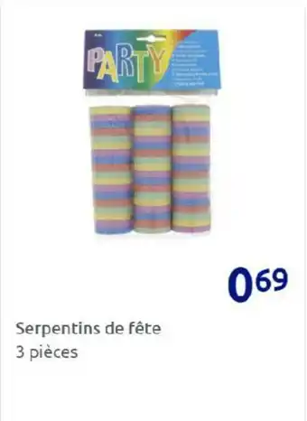 Serpentins de fête