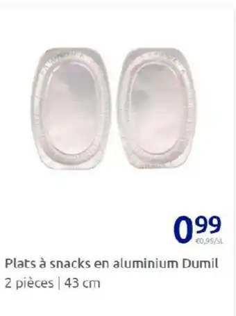 Action Plats à snacks en aluminium dumil offre