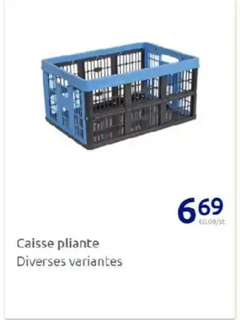 Action Caisse pliante offre