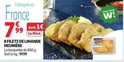Auchan 8 filets de limande meunière offre