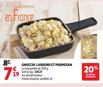 Auchan Gnocchi lardons et parmesan offre