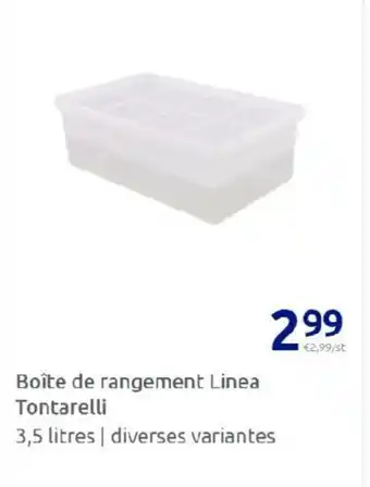 Action Boîte de rangement linea tontarelli offre