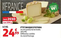 Auchan P'tit basque d'istara offre