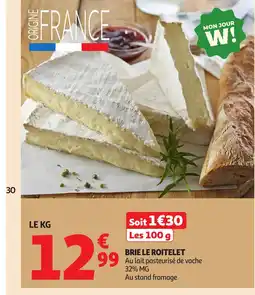 Auchan Brie le roitelet offre