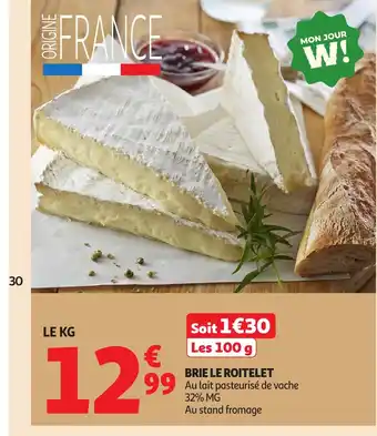 Auchan Brie le roitelet offre